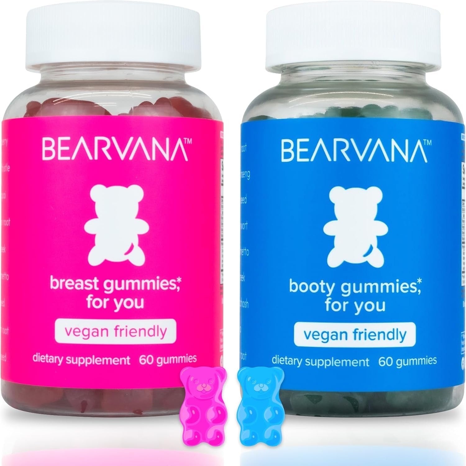 Top & Peach Support Combo Pack Multivitamin Gummies for Women | Includes Herbal Extracts & Essential Vitamins | Berry Flavor | 2-Pack (120 Gummies)