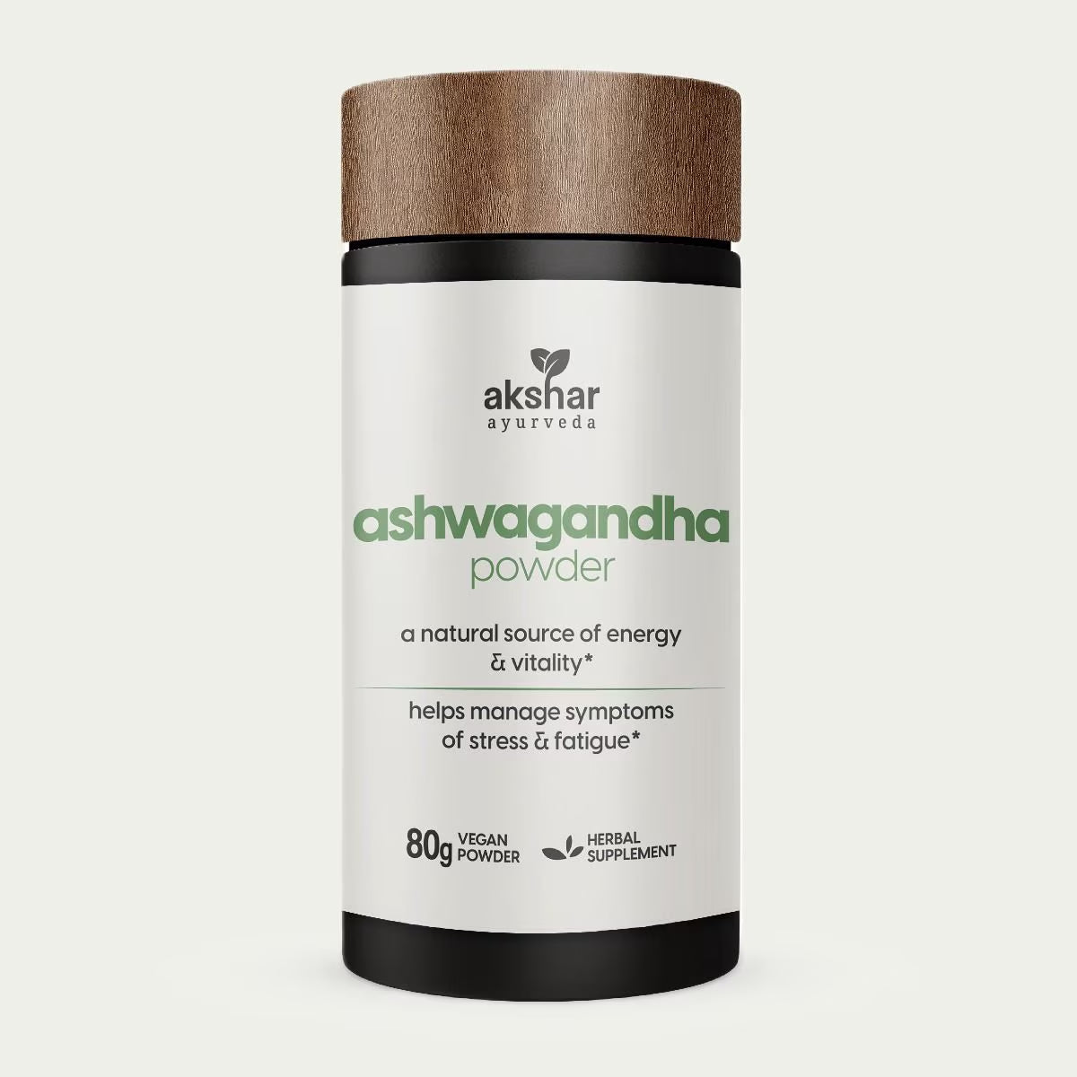 Ashwagandha Powder Herbal Supplements for Energy, Vitality & Stress Relief, 80G